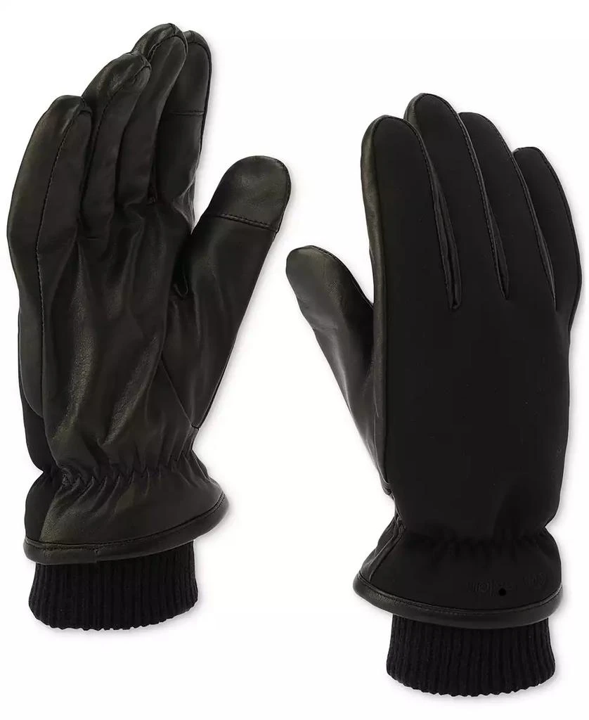 Calvin Klein Men's Puffer Leather Gloves 2