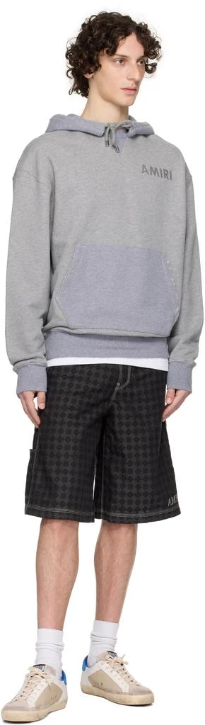 AMIRI Gray 
AMIRI
 Stencil Oversized Hoodie 4