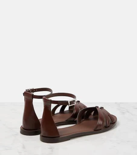 Max Mara Doublefla leather sandals 2