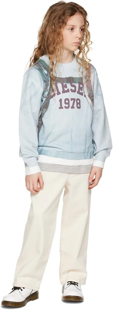 Diesel Kids Blue Saffy Over Sweatshirt 4