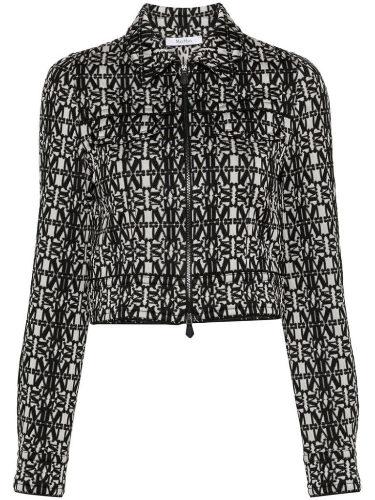 【送料&関税込】Max Mara All-over Patterned Zip-up Jacket Max Mara All-over Patterned Zip-up Jacket | eBay