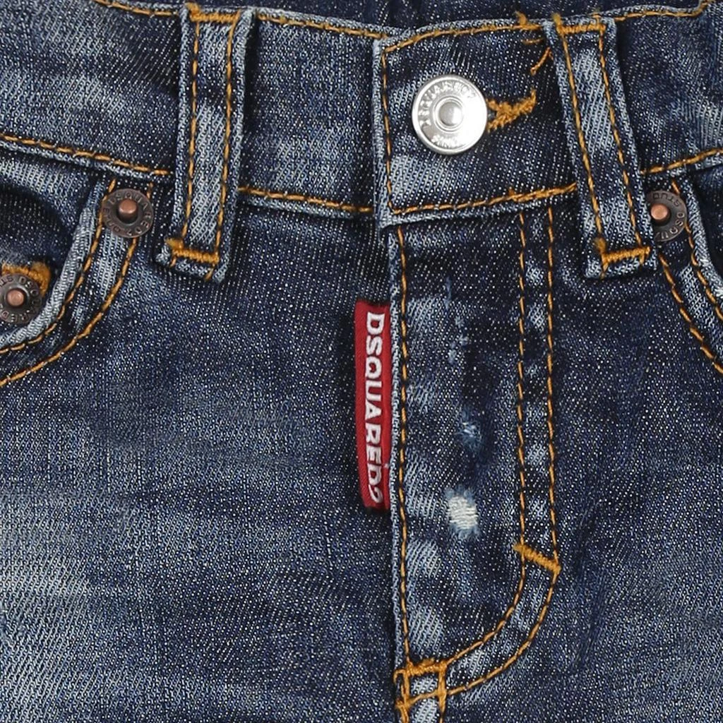DSQUARED2 Blue Jeans For Baby Boy With Logo 3