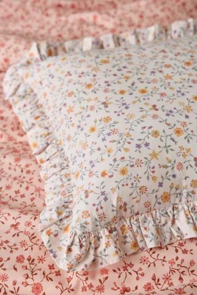 Urban Outfitters Harper Patterned Ruffle Throw Pillow 2
