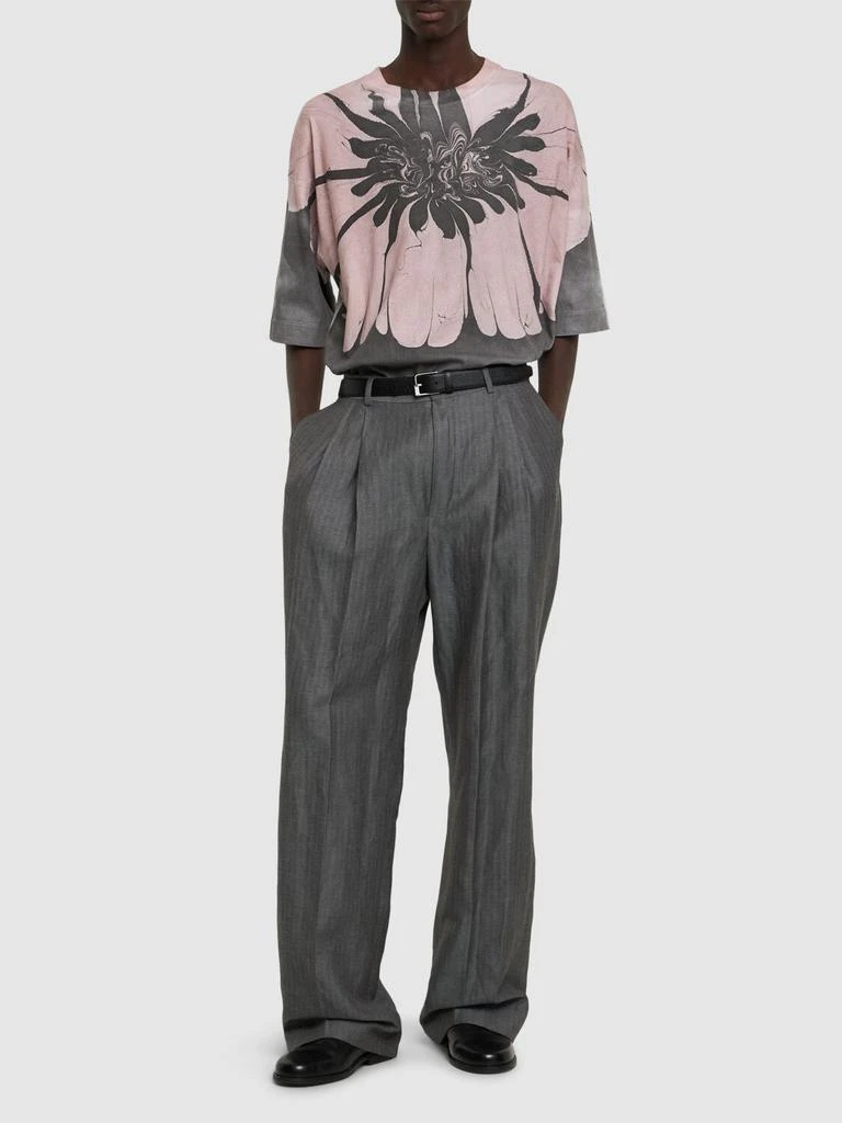 DRIES VAN NOTEN Hen Printed Cotton T-shirt 1