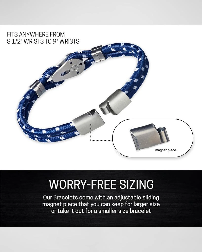 LINK UP Men's Sailing Pulley Nylon Cord Bracelet 4