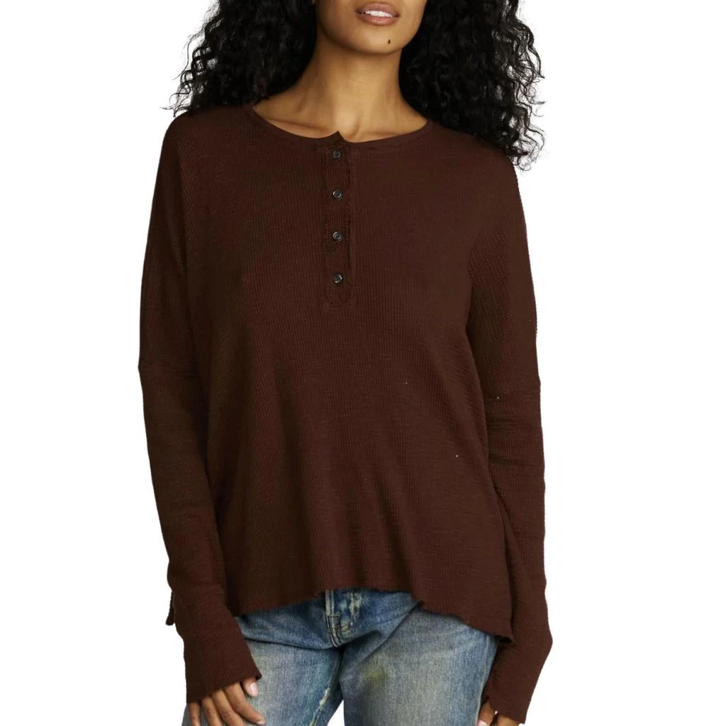 NSF Nsf - ABBOT SLIM SLEEVE HENLEY TOP 1