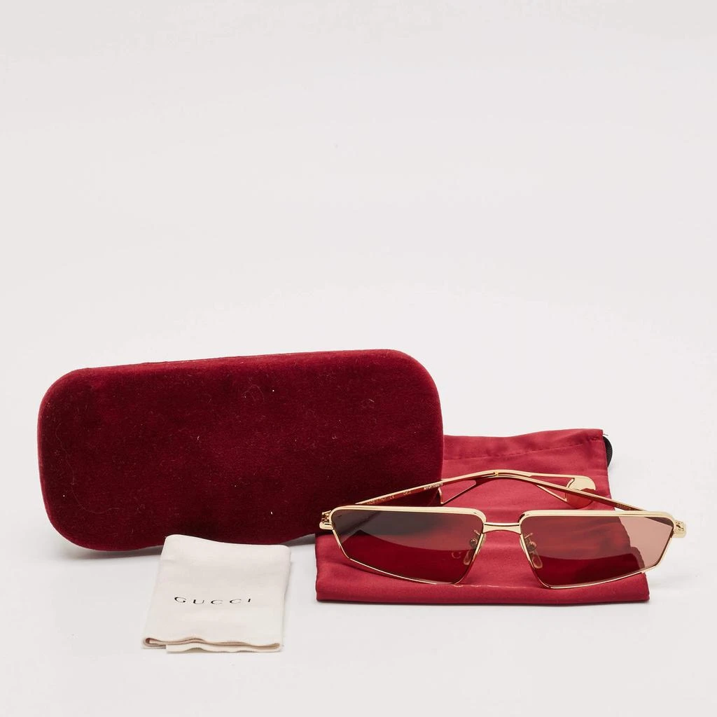 Gucci Gucci Gold/Red GG0537S Rectangular Sunglasses 4