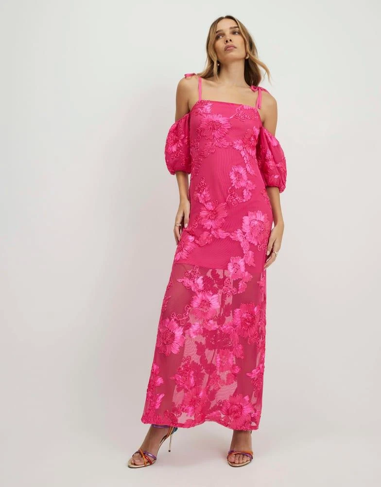 open lace back dress Shop the Aria One Shoulder Mini Dress in Pink Multi