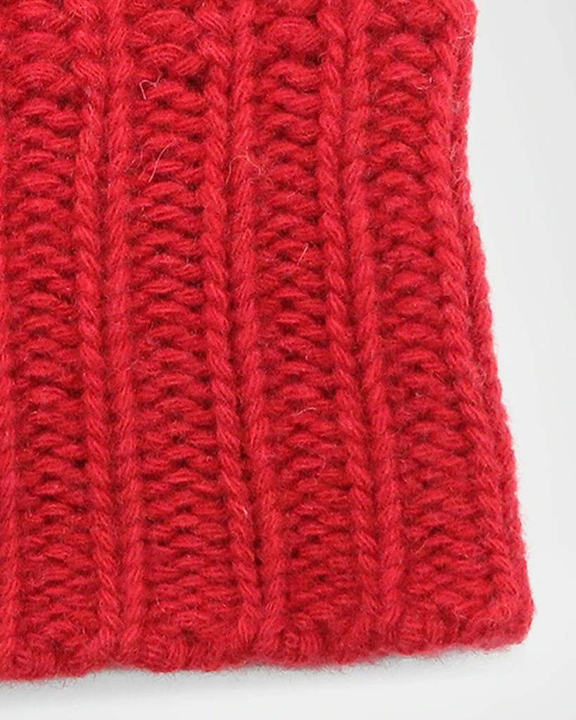 Portolano Men's Slouchy Ribbed Cashmere Beanie 2