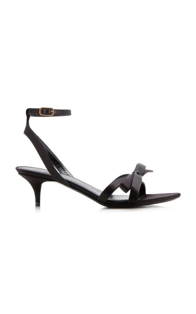 Balenciaga Balenciaga Nano Bow-Detailed Satin Sandals - Moda Operandi 1