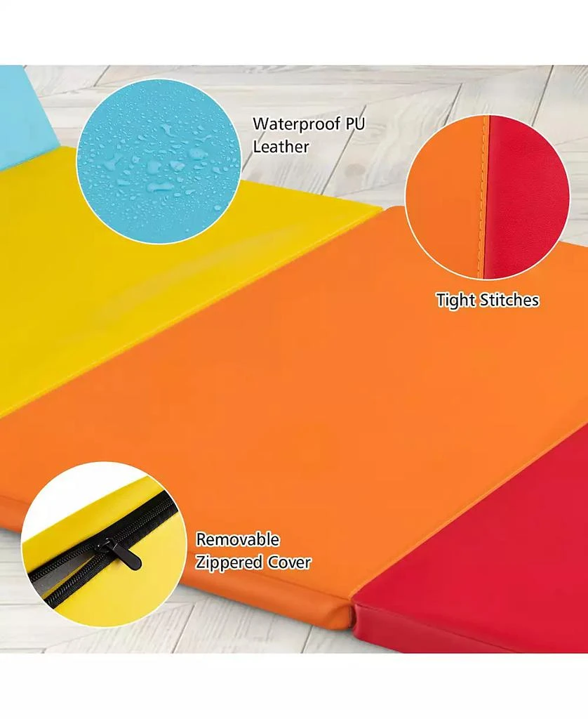 GOUUN 5-Panel Folding Gymnastics Mat for Kids 4