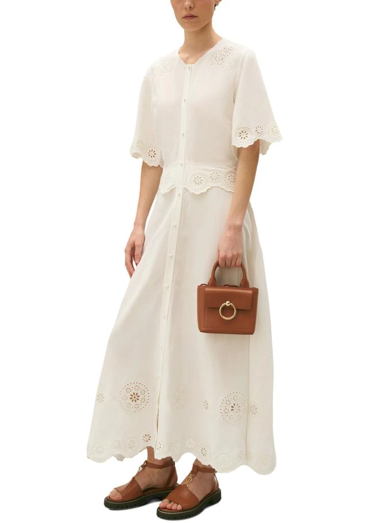 CLAUDIE PIERLOT Long broderie anglaise dress 6