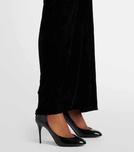 Alaa Ruched velvet midi dress - Dresses & Skirts - Free Shipping -  BeyondStyle