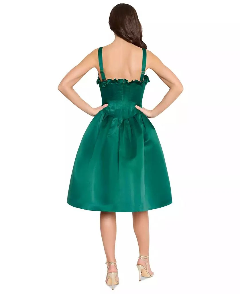 Tahari Women's Ruffle Corset-Bodice Fit & Flare Dress 4