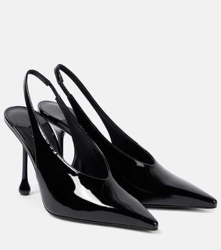 Jimmy Choo Isa 95 patent leather slingback pumps 1