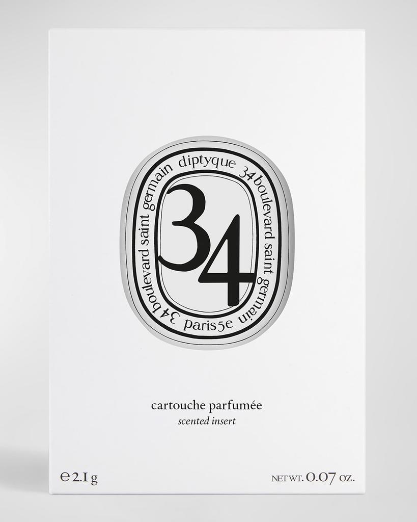 Diptyque 34 Boulevard Saint Germain Fragrance Home, Wall & Car Diffuser Refill Insert, 0.07 oz.