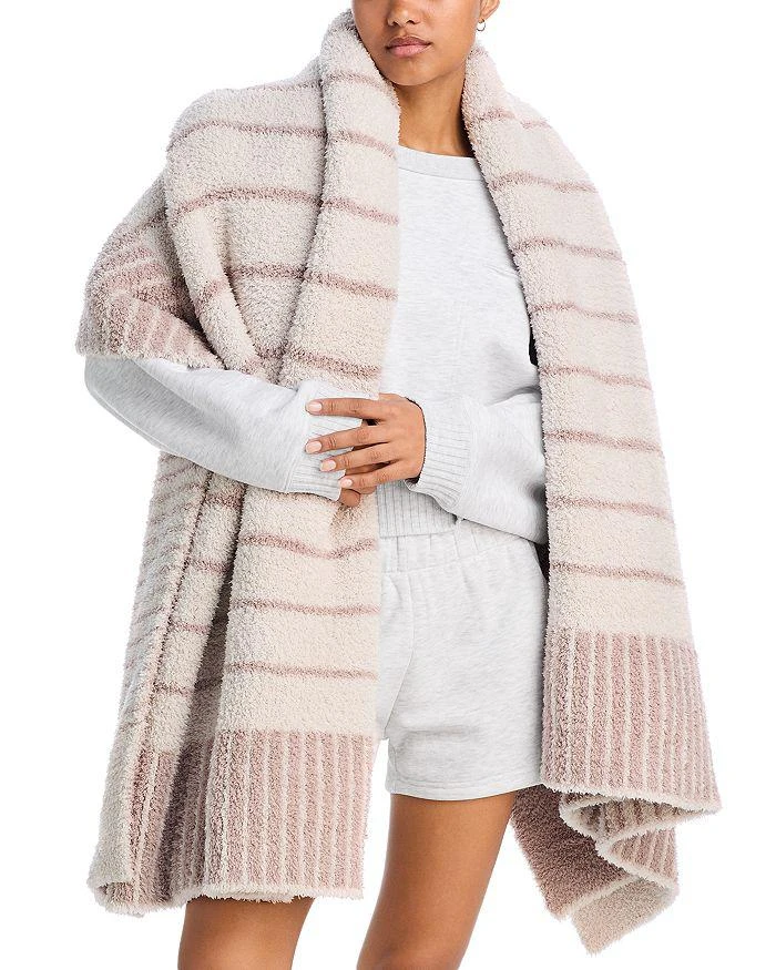 Barefoot Dreams CozyChic Box Stripe Throw - Exclusive 1