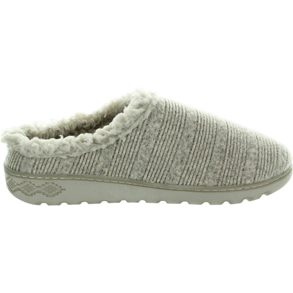 MUK LUKS Womens Faux Fur Lined Faux Fur Slide Slippers