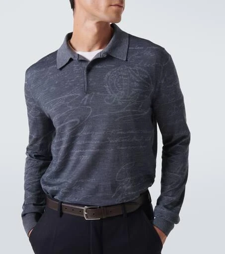 Berluti Wool-blend polo sweater 5