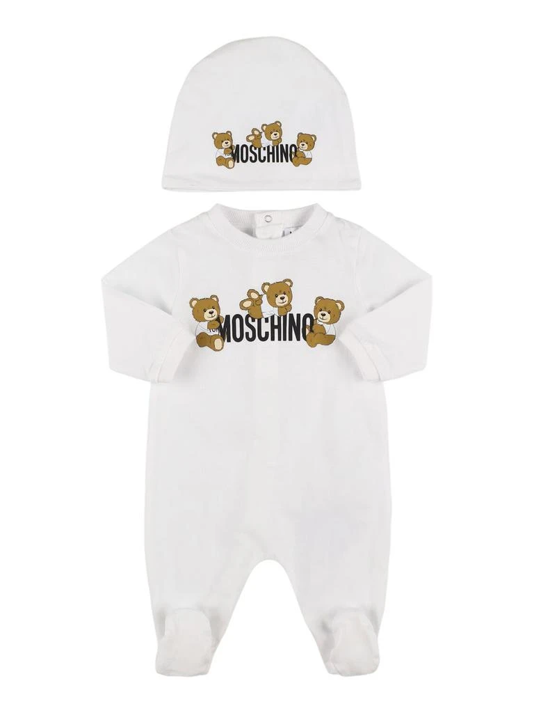 Moschino Cotton Romper & Hat 1