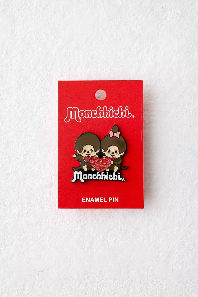 Monchhichi Monchhichi Heart Enamel Pin 3