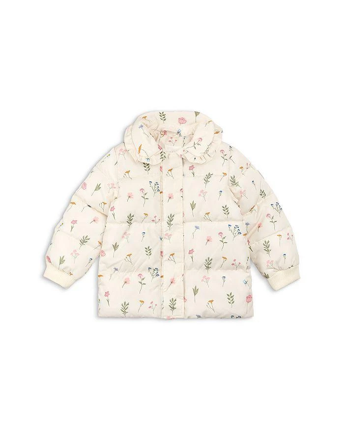 Miles The Label Girls
 Pressed Florals Printed Puffer Jacket - Little Kid