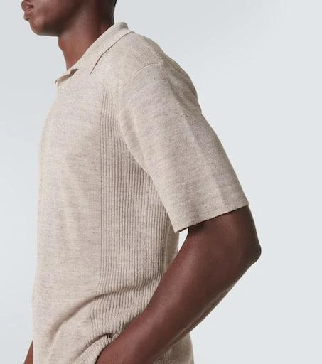 The Row Reggie linen-blend polo shirt 5