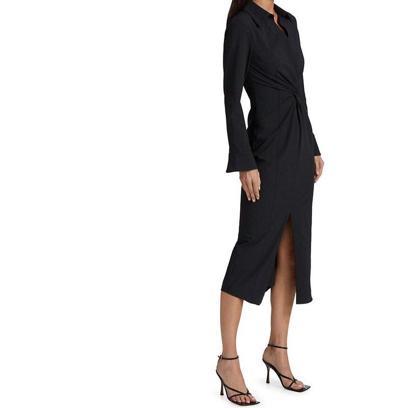 Cinq a Sept Mckenna Long Sleeves Collared Midi Dress