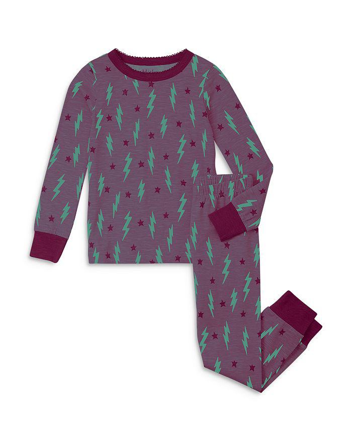 Hatley Girls' Lightning Bolts & Stars Stretch Pajamas - Little Kid, Big Kid