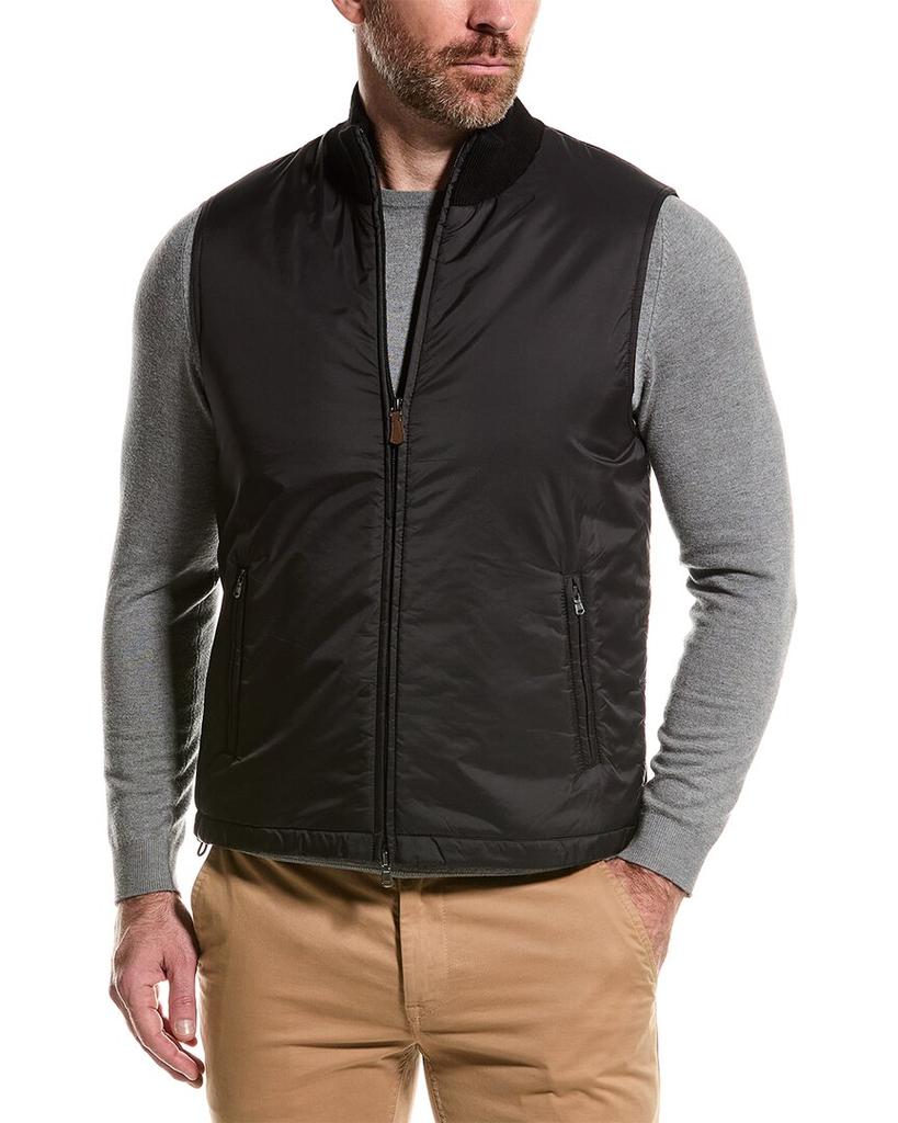 Bruno Magli Knit Collar Wool Vest