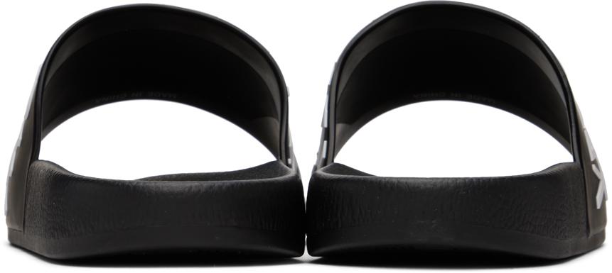 Versace Jeans Couture Black Logo Slides