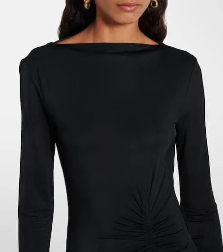 Acne Studios Gathered asymmetric maxi dress 4