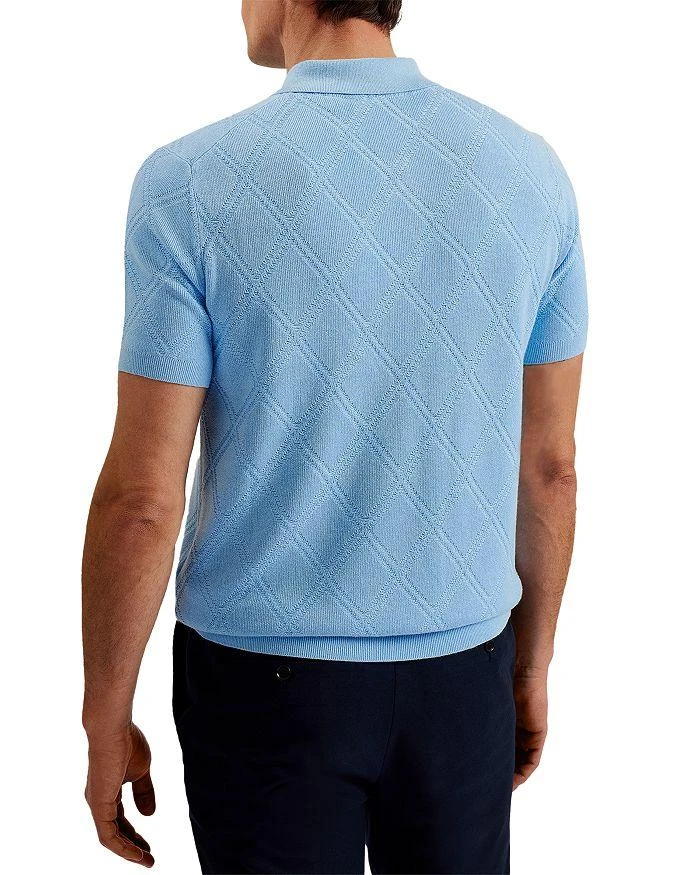 Ted Baker London Diagonal Diamond Short Sleeve Polo Shirt 3