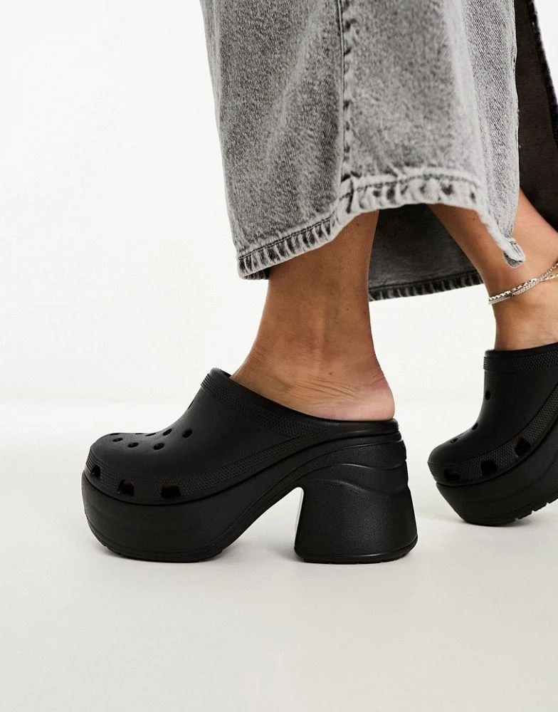 Crocs Crocs Siren clogs in black 3