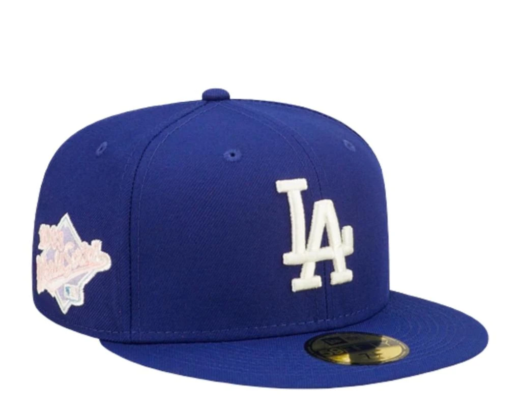 New Era 59Fifty MLB Los Angeles Dodgers Pop Sweat Blue/Pink Fitted Hat 60243526 1