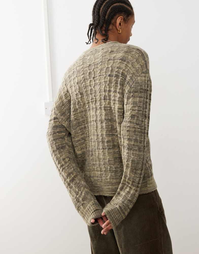 Shop Vans fremont crew sweater in brown on Sale at BeyondStyle