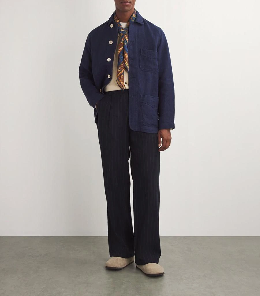 Drake's Linen Chore Jacket 2