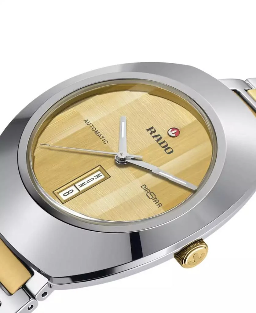 Rado Unisex Swiss Automatic Original DiaStar Two-Tone Stainless Steel Bracelet Watch 38mm 2