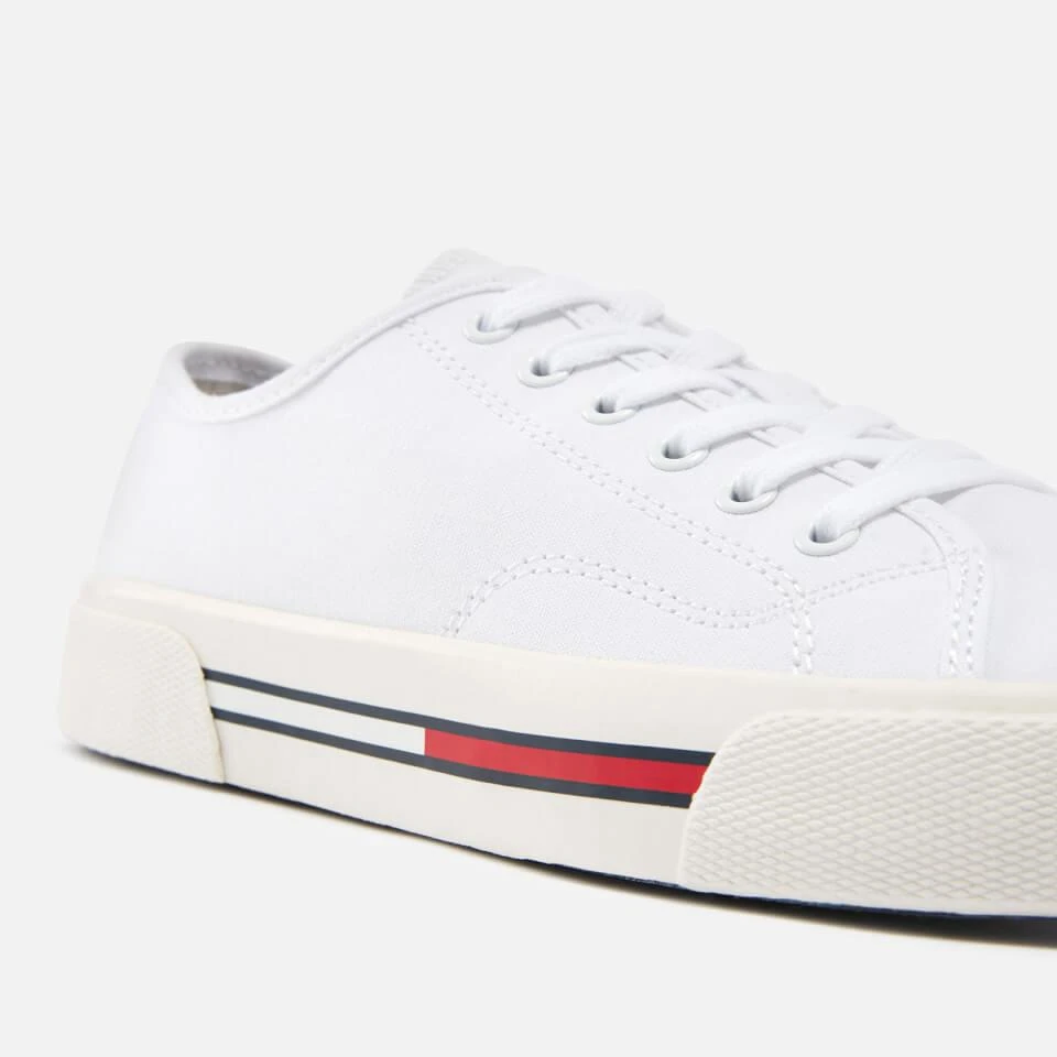 Tommy Jeans TOMMY JEANS WOMEN'S LOW TOP CANVAS TRAINERS 4