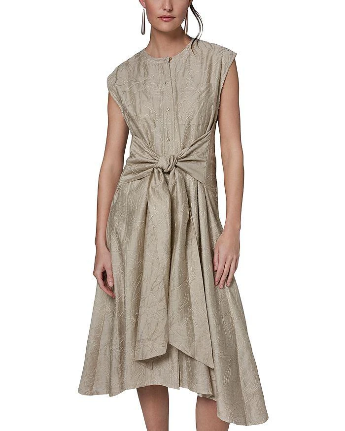 Donna Karan Women's Collared Belted Waist Fit and Flare Dress - Free  Shipping - BeyondStyle