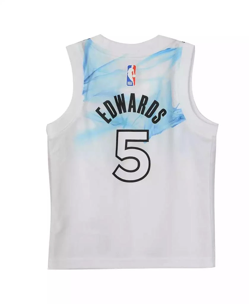 NIKE Baby Boys and Girls Anthony Edwards White Minnesota Timberwolves 2024/25 Swingman Player Jersey - City Edition 3