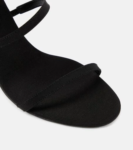 Magda Butrym Floral-appliqué satin sandals 6