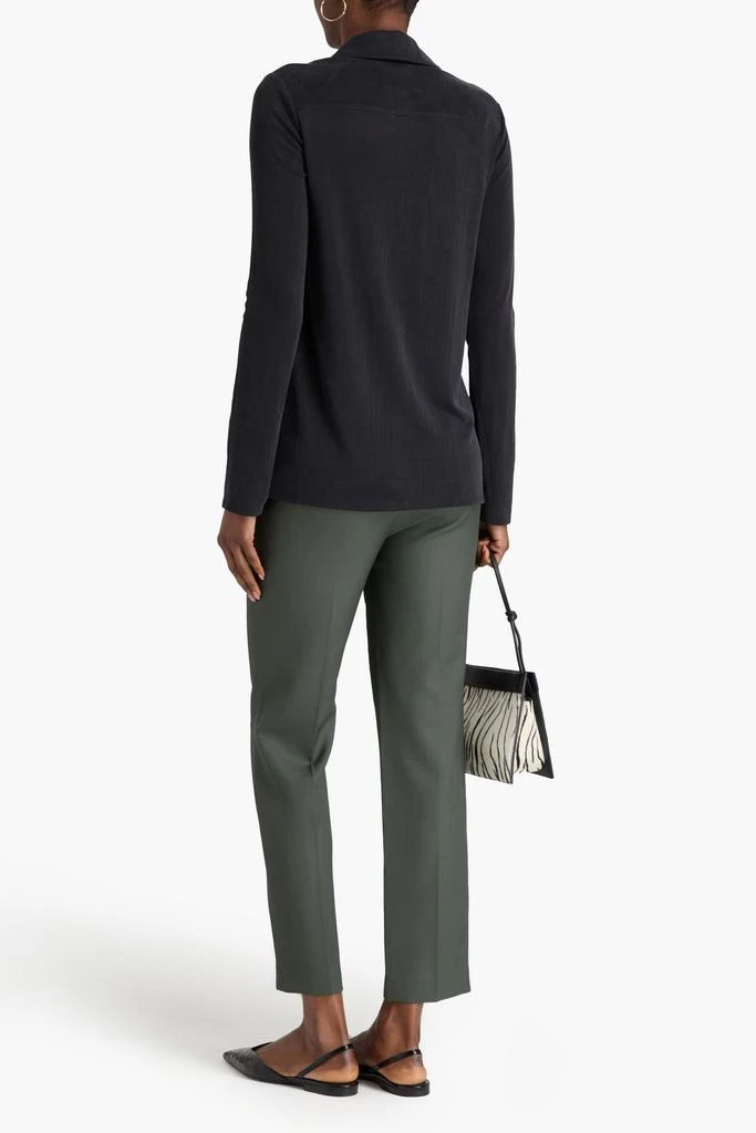 Tibi Cupro-blend jersey shirt 3