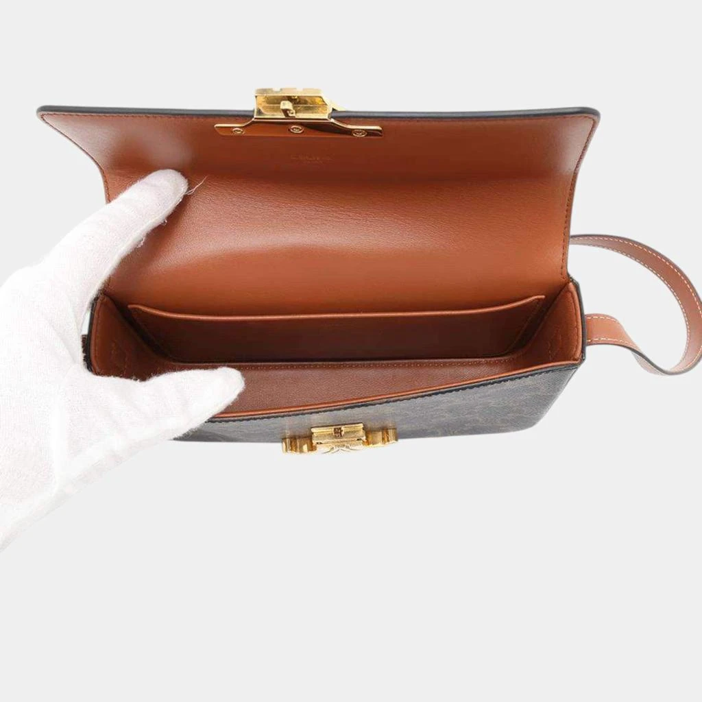 Celine Celine Tan Calf Leather Triomphe One Shoulder Bag 4