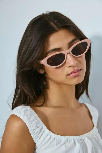 Urban Outfitters UO Essential Plastic Slim Cat-Eye Modern Sunglasses