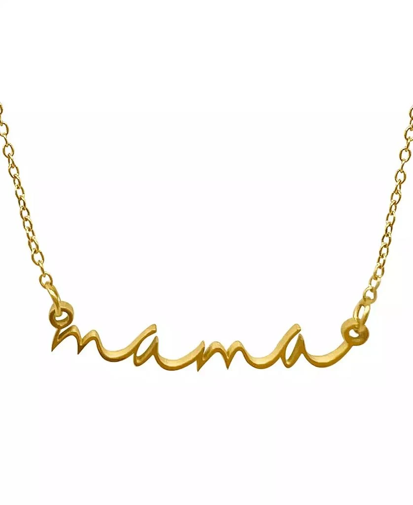 ADORNIA Cursive Mama Necklace 1