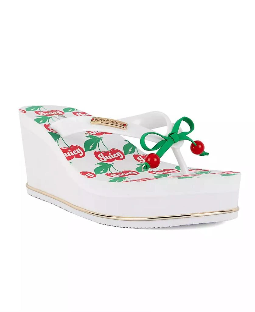 Juicy Couture Women's Umani Cherry Platform Wedge Flip-Flop Sandals 1
