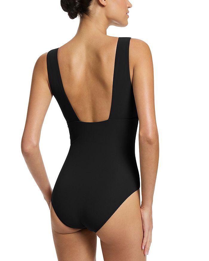 JETS Plunging Neck One Piece Swimsuit