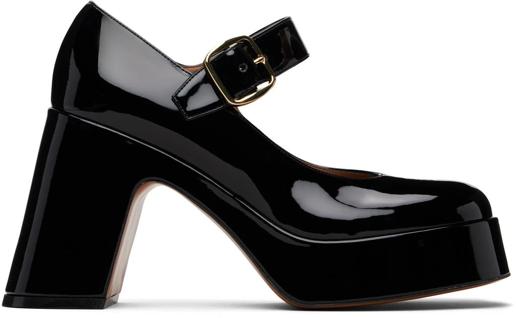Stella McCartney Black Patent Mary Jane Heels 1