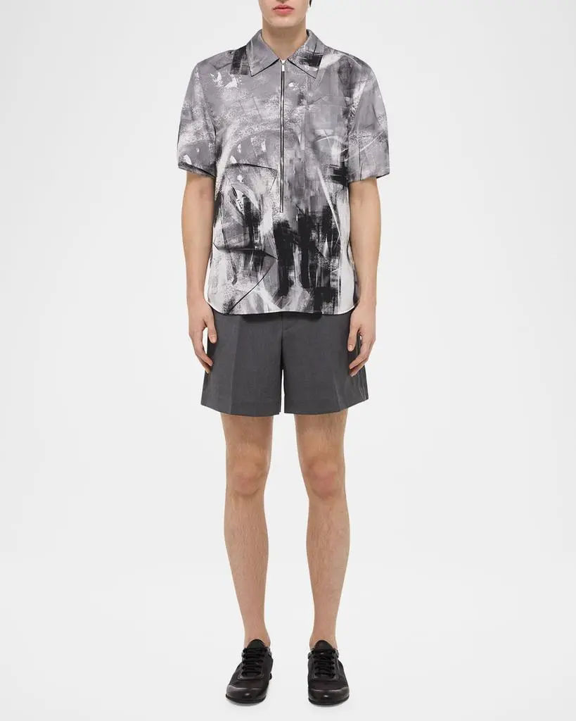Helmut Lang Men's Scribble Zip Shirt 4